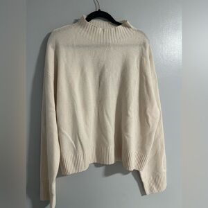 Everlane Off-White Crew Neck Sweater XL